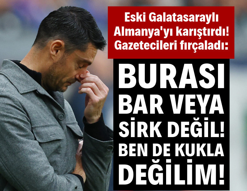 Eski Galatasaraylı Almanya'yı karıştırdı, gazetecileri fırçaladı: 'Kukla değilim'