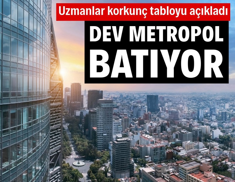 Dev metropol çöküyor: Uydu verileri alarm veriyor