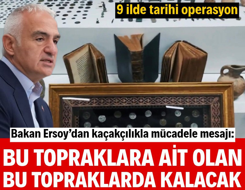 Bakan Ersoy'dan kaçakçılıkla mücadele mesajı