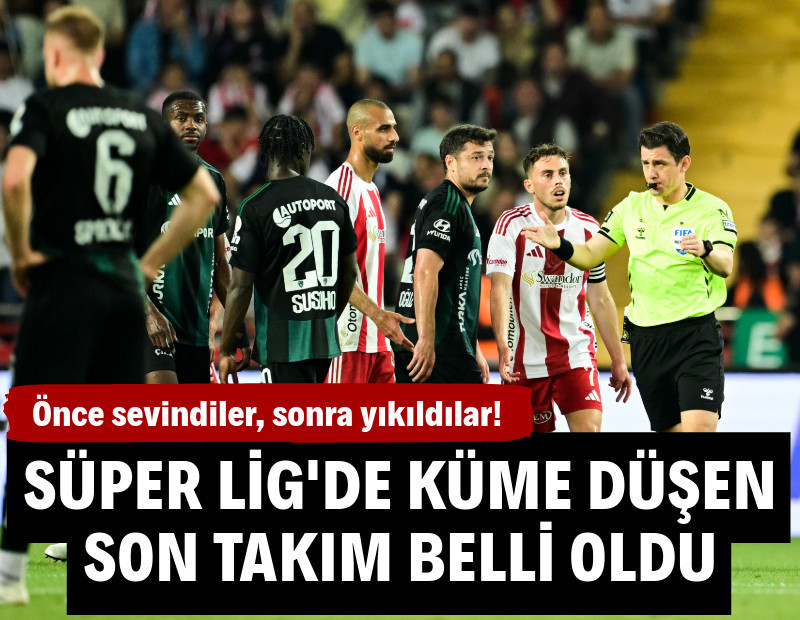 Süper Lig'de küme düşen son takım belli oldu: Antalyaspor 11 yıl sonra 1. Lig'de