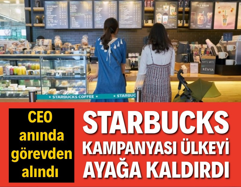 Starbucks'ın 'tank' kampanyası ülkeyi ayağa kaldırdı
