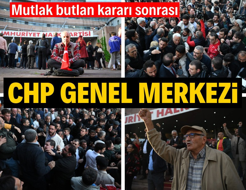 Mutlak butlan kararı sonrası CHP Genel Merkezi'nden fotoğraflar