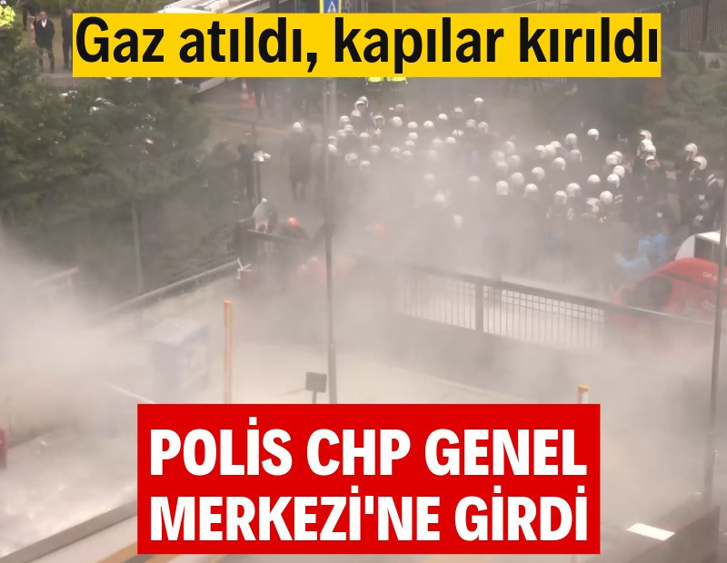 Polis, CHP Genel Merkezi'ne girdi