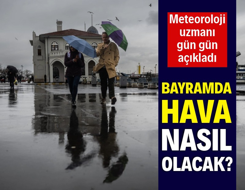 Gün gün açıkladı: Bayramda yağmur var