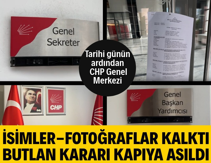 Mutlak butlan kararı kapıya asıldı, isimler tabelalardan söküldü