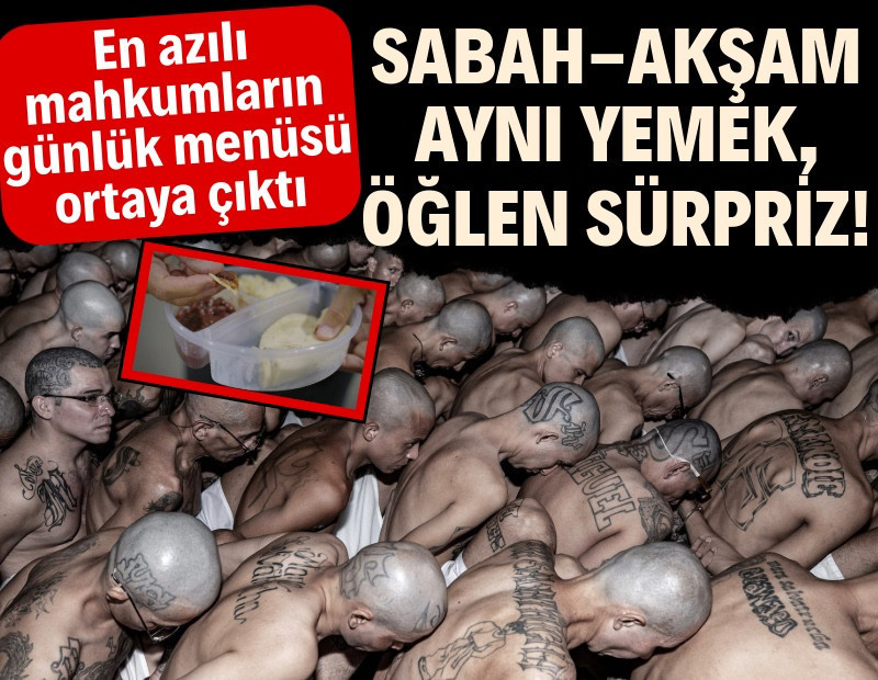 "Mega cezaevinde" azılı mahkumlara verilen yemek belli oldu