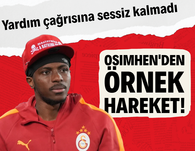 Osimhen'den alkışlanacak hareket: Genç futbolcunun yardım çağrısına duyarsız kalmadı
