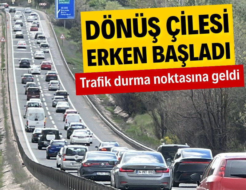 Bayram dönüşü yoğunluğu başladı