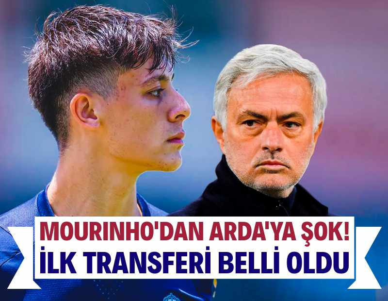 Jose Mourinho'dan Arda Güler'e büyük şok: İlk transferi 75 maçta 19 gol atıp 17 asist yaptı