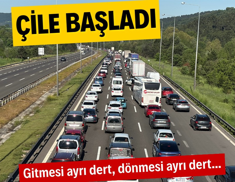 Tatilcilerin çilesi başladı: Uzun araç kuyrukları oluştu