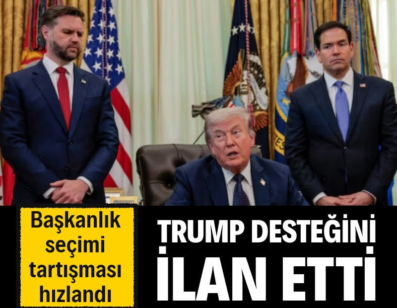Trump'tan da destek geldi... İki isim ABD Başkanlığı'na göz kırpıyor