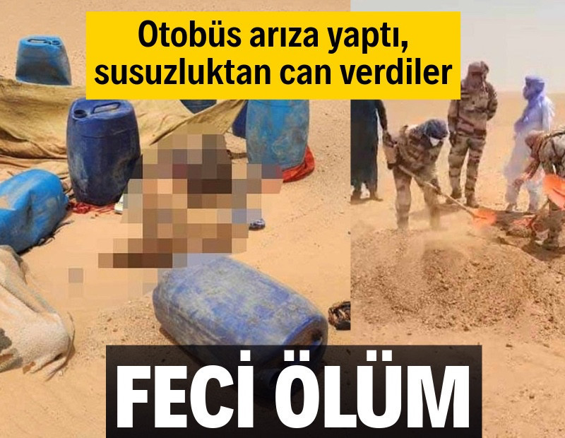 Korkunç olay: Çöl ortasında otobüs bozuldu, 49 ölü bulundu