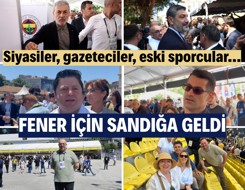 Fenerbahçeli ünlüler de sandık başına geldi