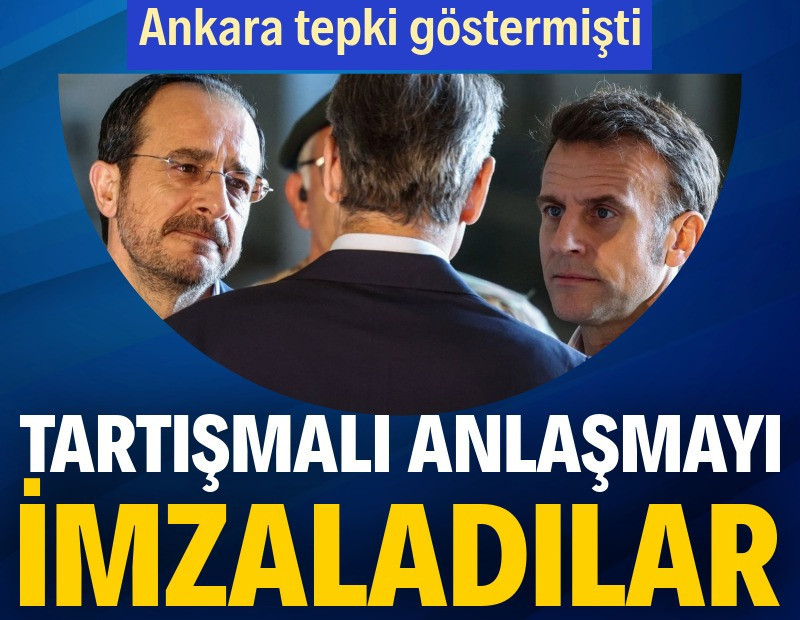 Ankara tepki göstermişti: GKRY ve Fransa tartışmalı anlaşmayı imzaladı