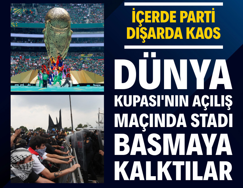 İçeride parti, dışarıda kaos: Dünya Kupası maçında stadı basmaya çalıştılar!