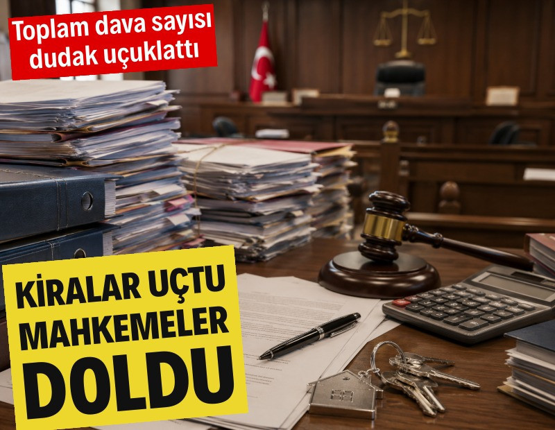Kira krizi mahkemelere taşındı: 216 bin dosya yargıda