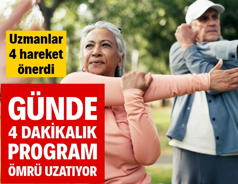 Uzun yaşam için 'günde 4 dakika' önerisi