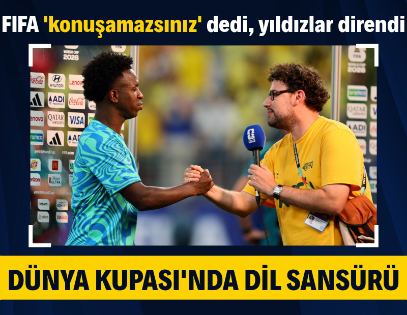 FIFA'dan, Dünya Kupası'nda İspanyolca sansürü: Vinicius ve Hakimi direndi!