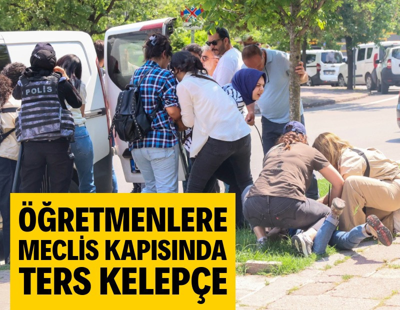 Öğretmenlere ters kelepçeyle gözaltı