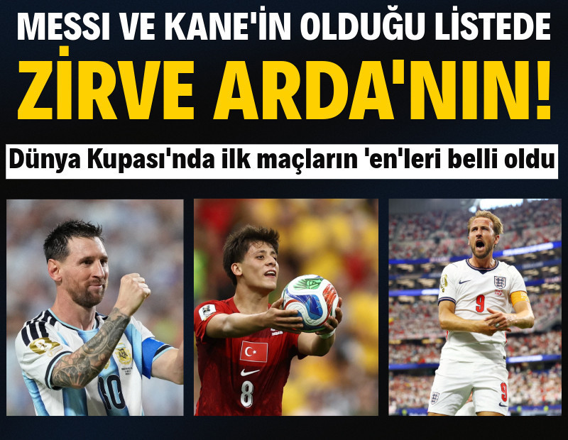 Arda Güler, Messi ve Kane'i geçti: Dünya Kupası'nda ilk maçların 'en'leri belli oldu