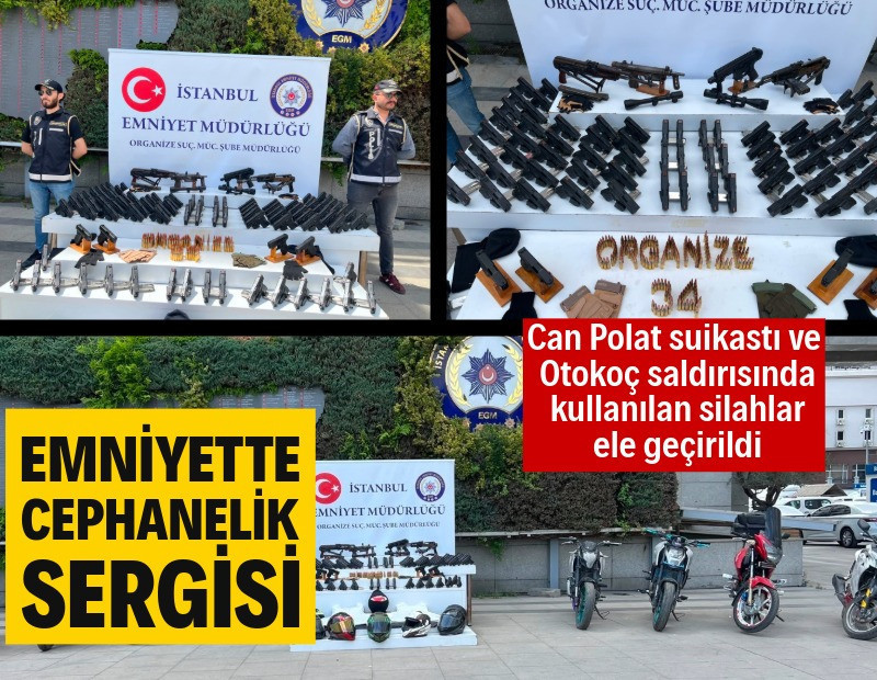Can Polat ve Otokoç detayı: Emniyet, çetelerin silahlarını sergiledi
