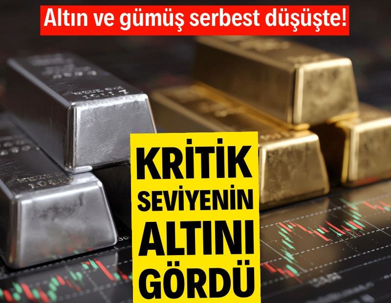 Altın ve gümüş serbest düşüşte: Kritik seviyenin altını gördü