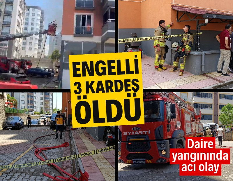 Engelli 3 kişi alevlerin arasında hayatını kaybetti