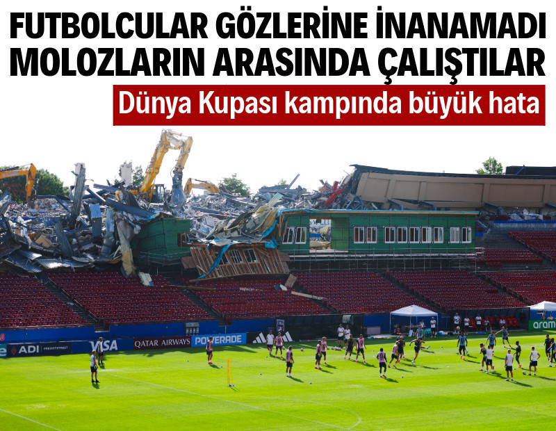İsveç'in antrenman yaptığı stat çöktü: Dünya Kupası kampında büyük hata
