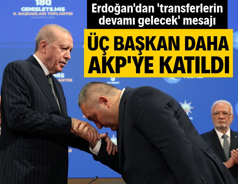 Üç belediye başkanı daha AKP'ye geçti: Transferler sürecek