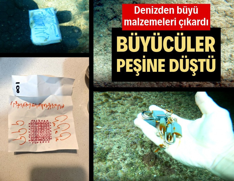 Denizden büyü malzemeleri çıkardı, büyücüler peşine düştü