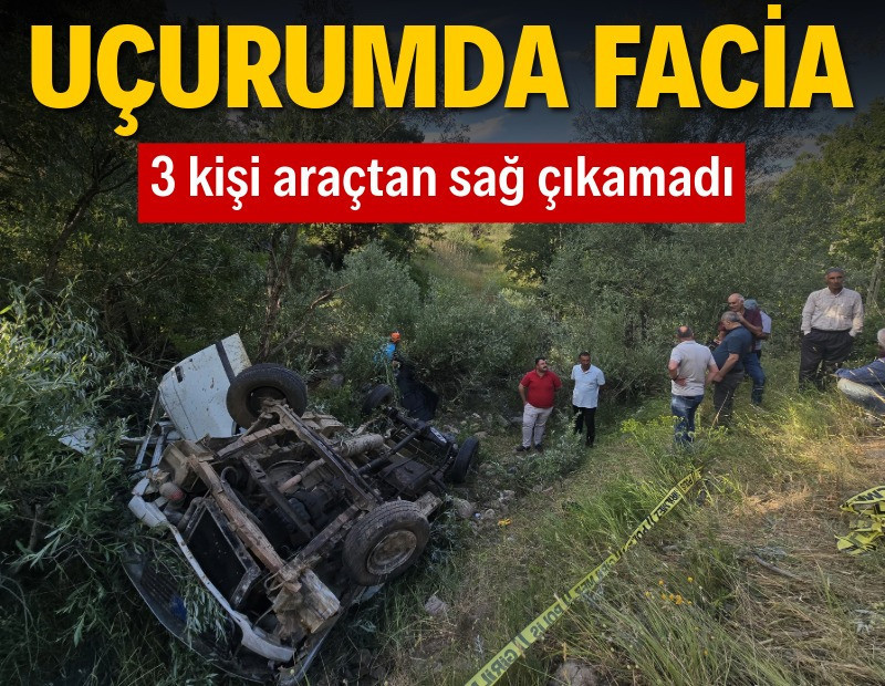 Uçurumda facia: 3 ölü, 2 yaralı