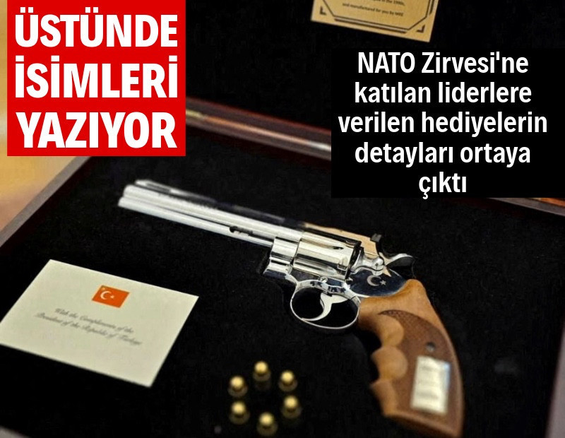 Liderlere hediye edilen tabancalar ortaya çıktı