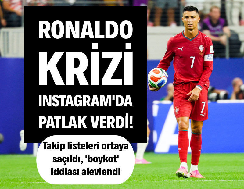 Cristiano Ronaldo krizi Instagram'a sıçradı: 4 kişiyi takip ediyor, onu silenler de var!