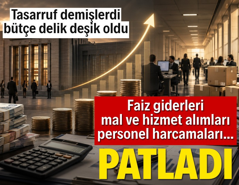 Bütçede faiz yükü büyüdü: Mal ve hizmet alımları yüzde 39,7 arttı