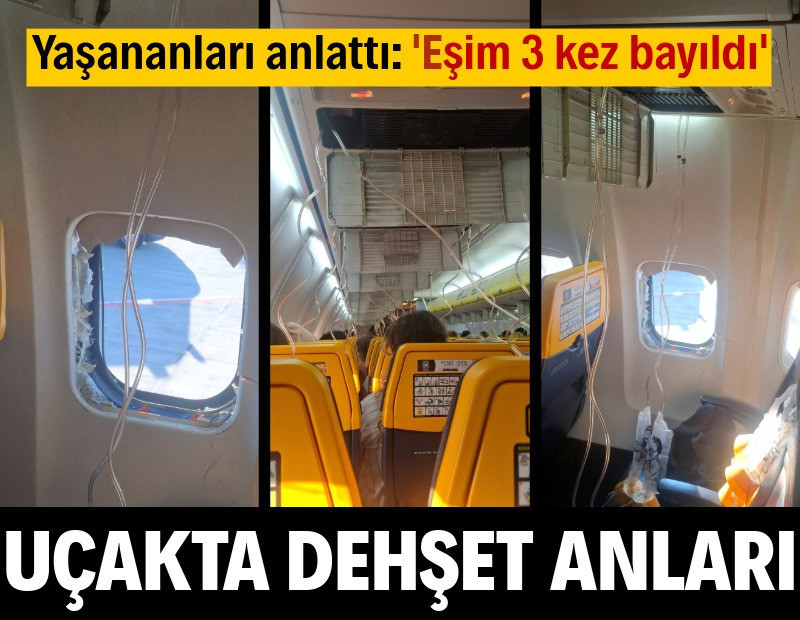 Uçakta dehşet anları: Eşim 3 kez bayıldı