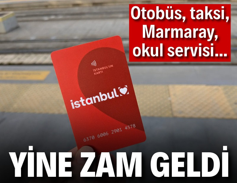İstanbul'da toplu ulaşıma zam