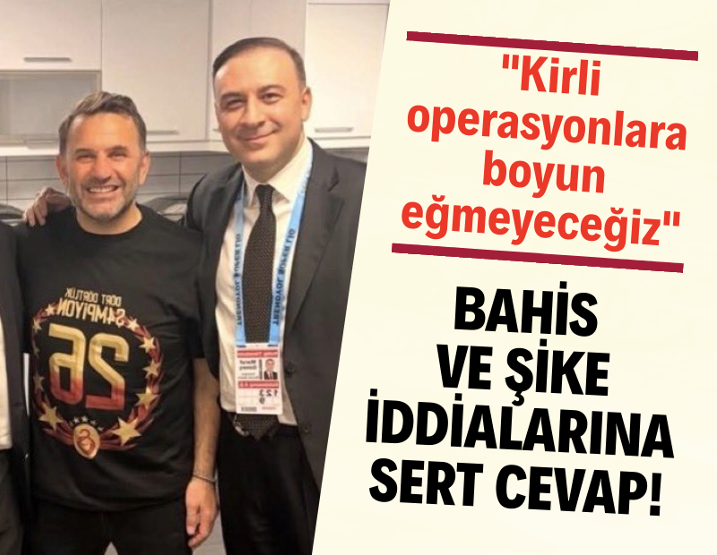 Galatasaray'dan şike iddialarına sert cevap: 'Kirli operasyonlara boyun eğmeyeceğiz'