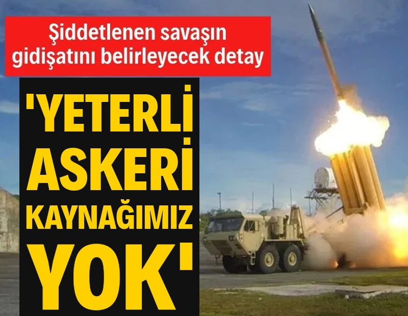 İran'a saldırıları artıran ABD'de kaynak krizi