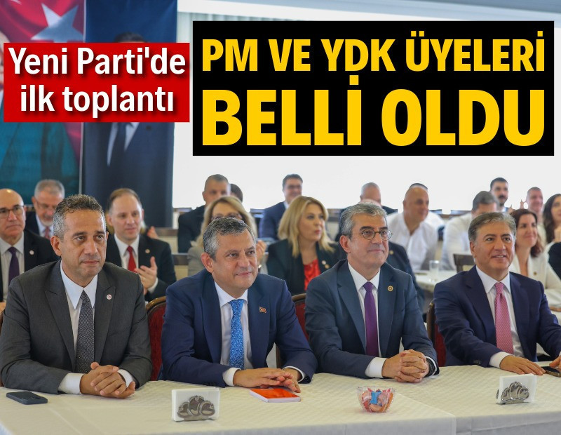 Yeni Parti’nin PM ve YDK üyeleri belli oldu