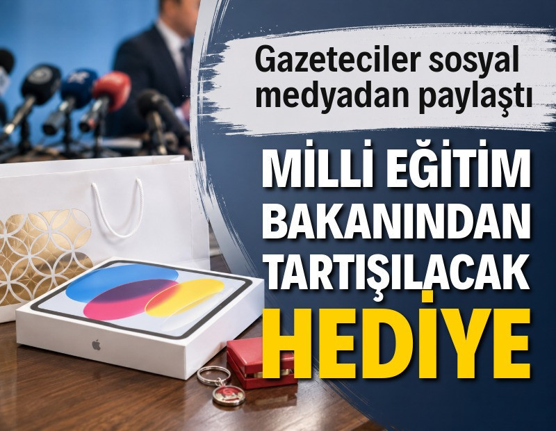 Bakan Tekin’den gazetecilere tartışılacak hediye