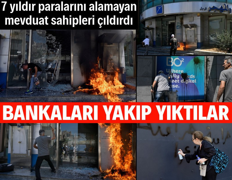 Paralarını alamayan mevduat sahipleri bankalara saldırdı