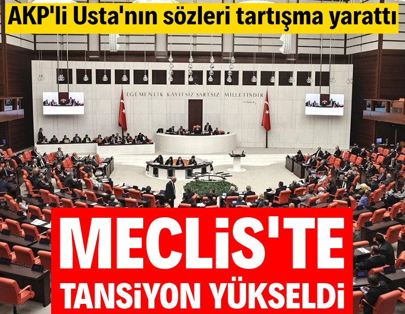 AKP'li Usta'nın sözleri tartışma yarattı! Meclis'te tansiyon yükseldi