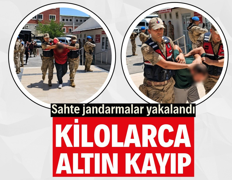 Sahte jandarmalar yakalandı, kilolarca altın kayıp