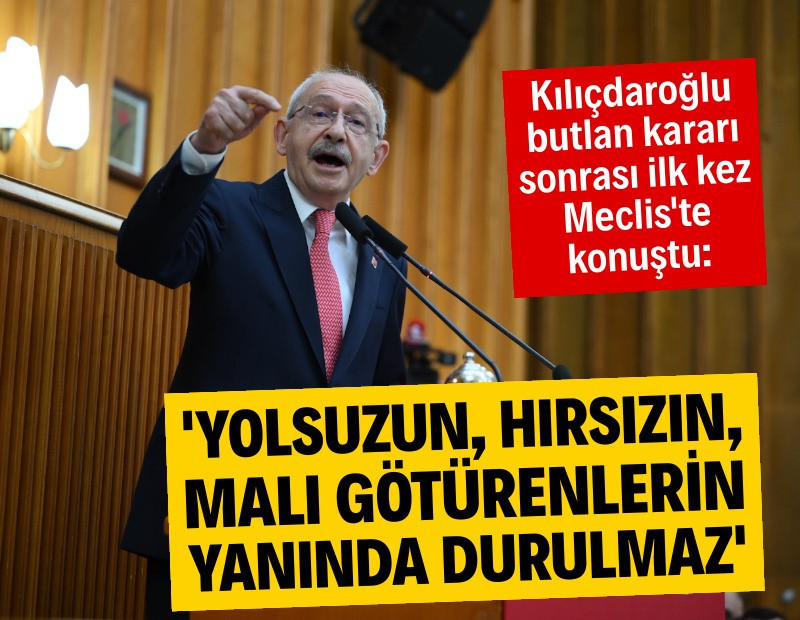 Kılıçdaroğlu üç yıl sonra CHP Grubu'nda: 'Yolsuzun yanında durulmaz'