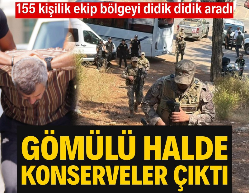Burkay Karatepe'nin gösterdiği alanlarda konserve kutuları bulundu