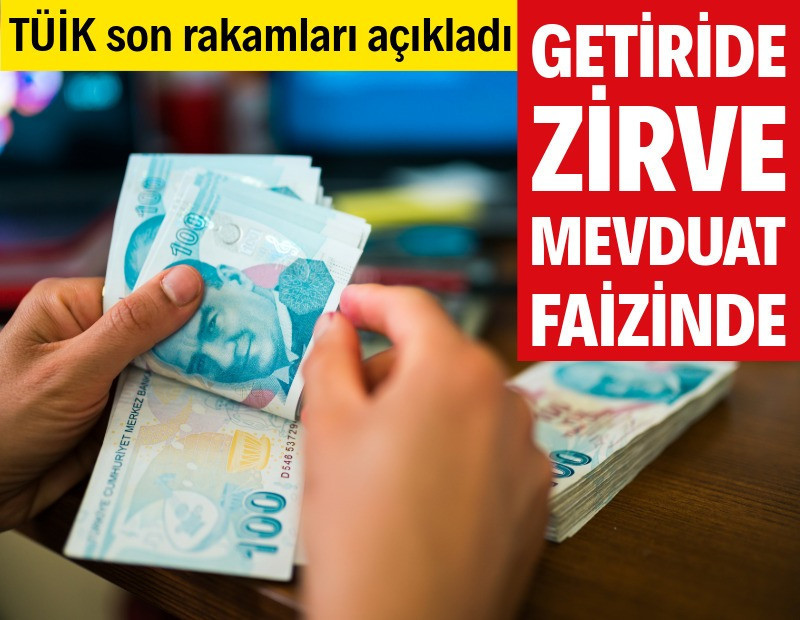 Reel getiride zirve mevduat faizinin