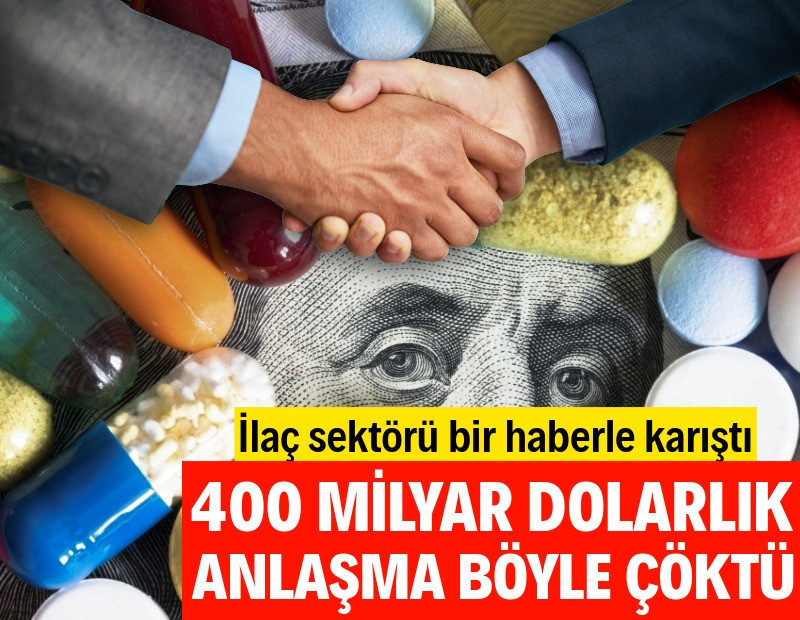 İlaç sektöründeki 400 milyar dolarlık dev birleşme planı çöktü