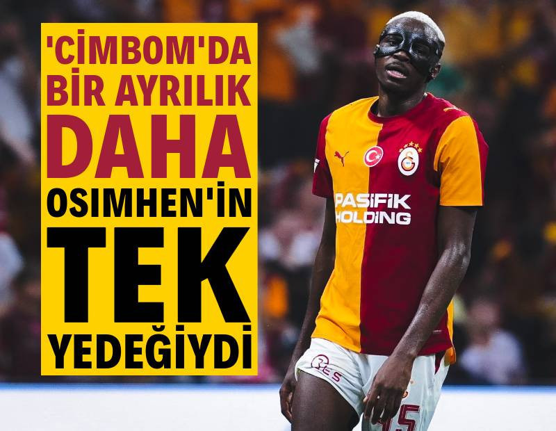 Galatasaray'da bir ayrılık daha: Osimhen'in tek yedeğiydi