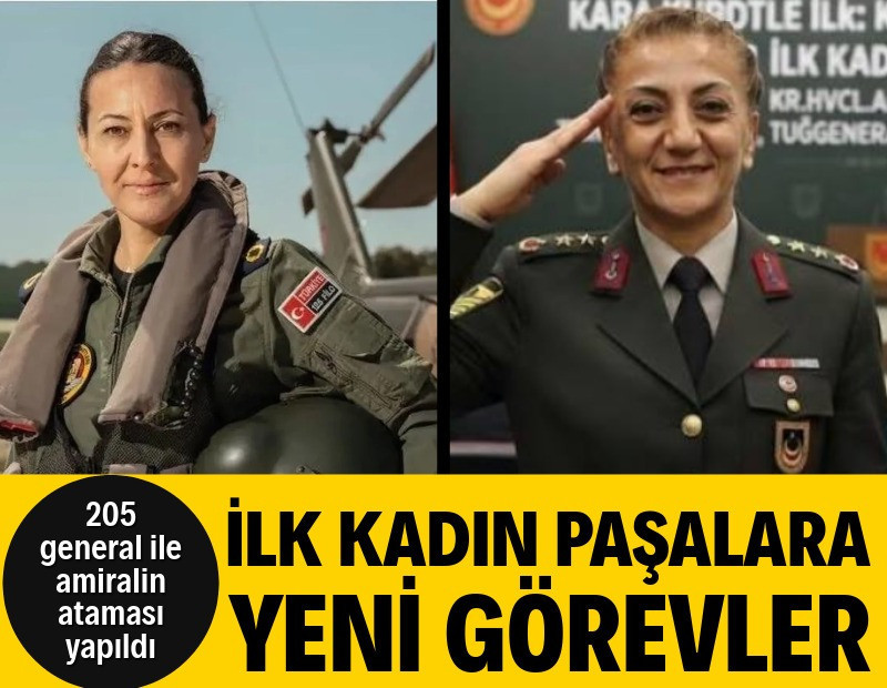 İlk kadın paşaların yeni görevleri belli oldu
