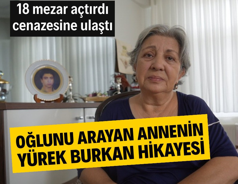 17 Ağustos depreminde kaybolan oğlunu bulmak için 18 mezar açtırdı